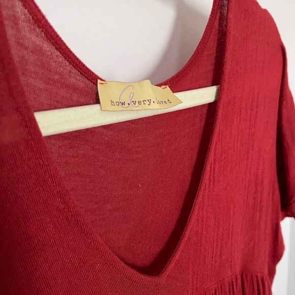 Rust babydoll dress - Picture 1 of 3